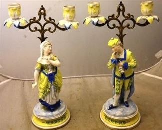 Pair of Figural Candle Holders 