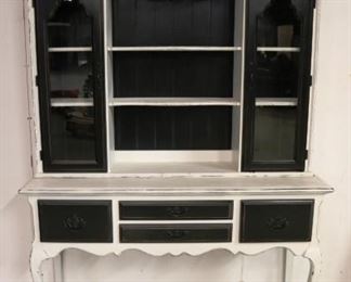 Painted China Cabinet Hutch 