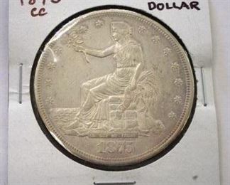 1875 CC Trade Dollar