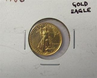 1986 $5 Gold Eagle Coin