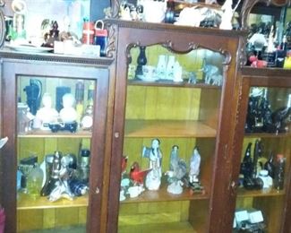Antique Ornate Display Curio Cabinet