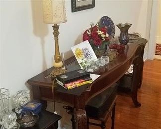 Glass Top Console/Sofa Table