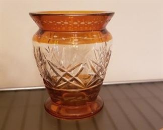 Amber and Crystal Vases