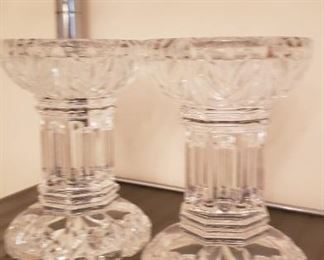 Waterford Pillar Candle Holders
