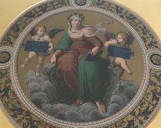 Theses Chromolithographs are replica’s from the Segnatura ceiling, Raphael's rooms, Vatican Museums. They are dated 1873 & 1883 from the ARUNDEL SOCIETY