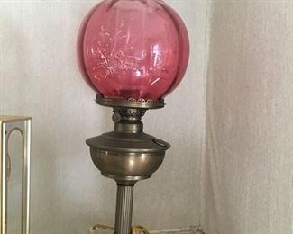 Oil lamp converted to electric 
