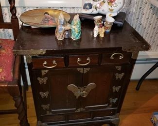 Antique old Japanese End Table 