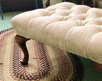 Tufted footstool