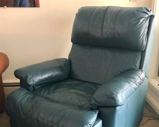 Leather recliner