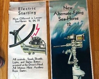 Outboard motor advertising posters
