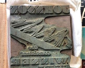 Johnson Outboard Motor printing block