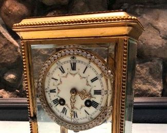 Gorgeous antique French porcelain clock