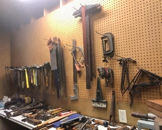 Saws, squares, clamps