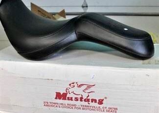 Kawasaki one piece Mustang motorcycle seat.  Never been used.  Nice