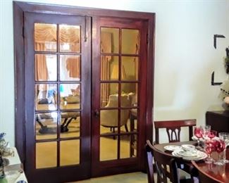French doors separate Living & Dining
