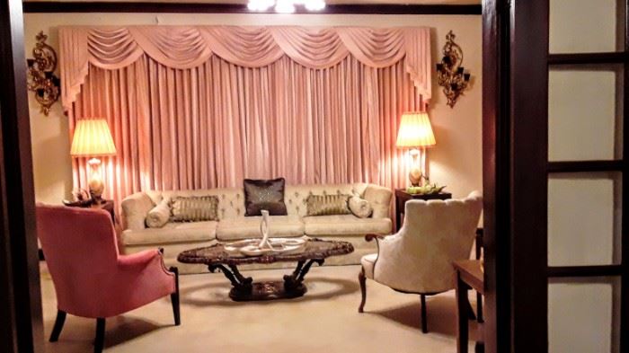 Lovely Panoramic View of Formal Living Room