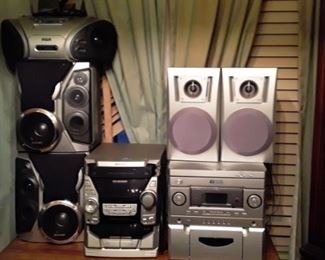 CD 6 pack system and soeakers