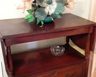 Mahogany Drop-Leaf Server on castors