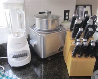 MARTHA STEWART KNIFE SET AND SMALL APPLIANCES