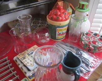 VASES AND KITCHEN ITEMS