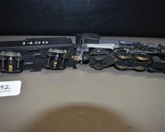 HO BRASS MODEL TRAIN - NJCB ST-209 ATSF SANTA FE 4-4-2 #1490 - CUSTOM