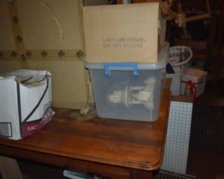 The Basement is Full of Everything you can imagine from  antique and vintage Glassware, Silver, Pottery, Primitives Tools, Records, Silverware, Pie Safe, Antique Tool Chests and Wooden Trunks, Primitive Tools, Antique Looms and So Much, Much More!