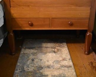 Gorgeous Antique Cherrywood Sugar Chest in Beautiful Condition with Double Drawers with Turned Legs a True Find for the Discriminating Buyer of Fine Antiques!