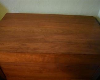 Gorgeous Antique Cherrywood Sugar Chest in Beautiful Condition with Double Drawers with Turned Legs a True Find for the Discriminating Buyer of Fine Antiques!