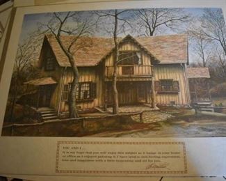 Entitled< "Ray Harms Home" by Kentucky Property Artist C. G. Morehead 1968