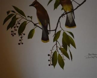 Cedar Waxwing  by Artist Don Richard Eckelberry