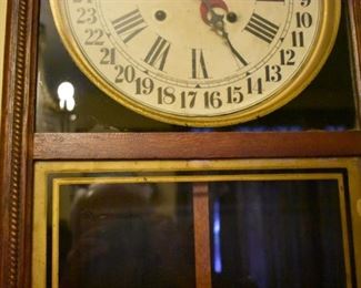 antique Sessions Wall Clock made by Sessions Clock Co. Forestville Conn. USA