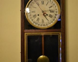 antique Sessions Wall Clock made by Sessions Clock Co. Forestville Conn. USA