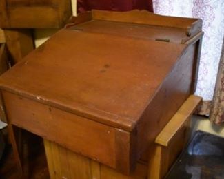 An 1800s Slant Top Master Teachers Lectern Awesome!