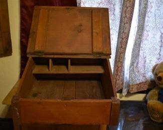 An 1800s Slant Top Master Teachers Lectern Awesome!