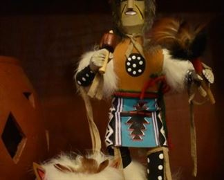 Kachina Doll, Mask Wolf by E. L. 