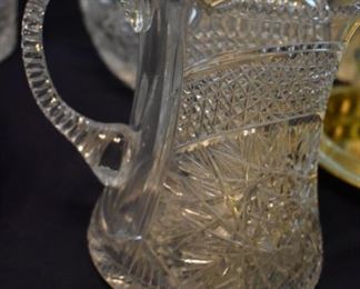 Rare and Gorgeous American Brilliant Cut Glass Pitcher