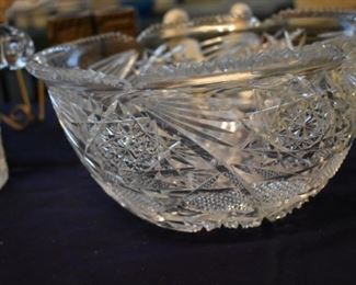 Rare and Gorgeous American Brilliant Cut Glass Bowl
