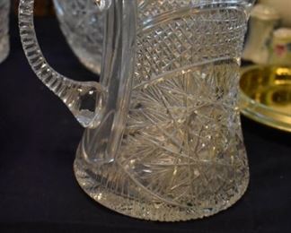 Rare and Gorgeous American Brilliant Cut Glass Pitcher
