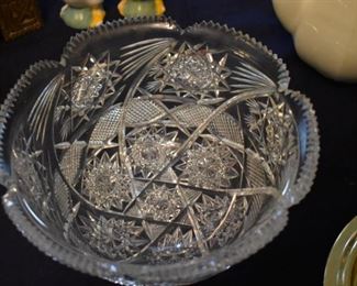 Rare and Gorgeous American Brilliant Cut Glass Bowl