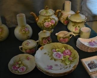 Gorgeous R & S Tillowitz Silesia Teapot, Biscuit Jar, Sugar and Creamer, Mustard Jar Vases, Plates and More!