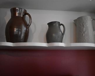 antique Pottery Pitchers