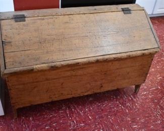 Antique Meal Chest (1800s) divided and made of Poplar