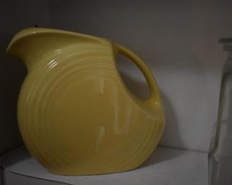 antique Refrigerator Water Pitcher - Fiesta