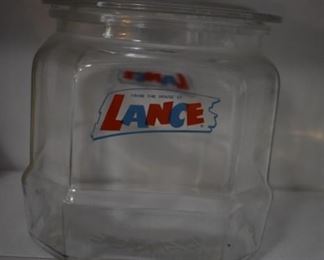 This is an Original Lance Peanut Store Jar. It is not a reproduction!