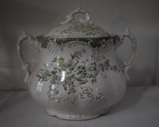 Beautiful Double Handled Antique Sugar Bowl