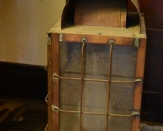 Large Antique Lantern very rare to find and this is, other than being dusty, in Beautiful Condition!