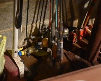 Fishing Equipment - The Basement is Full of Everything you can imagine from antique and vintage Glassware, Silver, Pottery, Primitives Tools, Records, Silverware, Pie Safe, Antique Tool Chests and Wooden Trunks, Primitive Tools, Antique Looms and So Much, Much More!