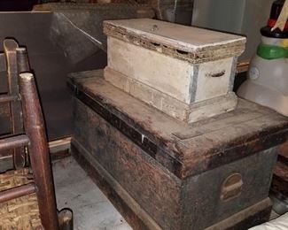 The Basement is Full of Everything you can imagine from  antique and vintage Glassware, Silver, Pottery, Primitives Tools, Records, Silverware, Pie Safe, Antique Tool Chests and Wooden Trunks, Primitive Tools, Antique Looms and So Much, Much More!