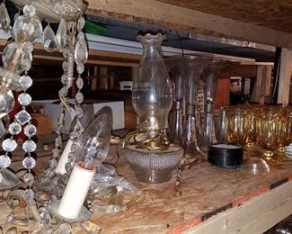 The Basement is Full of Everything you can imagine from antique and vintage Glassware, Silver, Pottery, Primitives Tools, Records, Silverware, Pie Safe, Antique Tool Chests and Wooden Trunks, Primitive Tools, Antique Looms and So Much, Much More!