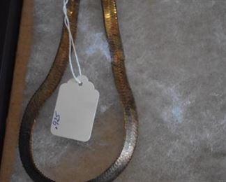 Necklace, Sterling Silver Herring Bone